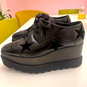 Authentic Stella McCartney Black Shoes Stars